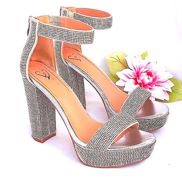Rhinestone Heels - Picture 1 of 7